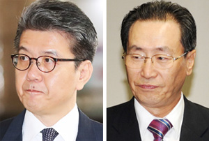 김홍균(왼쪽), 우다웨이.[출처] 본 기사는 조선닷컴에서 작성된 기사 입니다