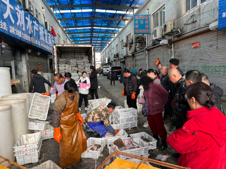 지난해 방문했던 단둥의 '둥강 황하이 수산물도매시장'. 이곳의 점포들은 버젓이 북한산 수산물을 판매하고 있었다. /이벌찬 특파원
