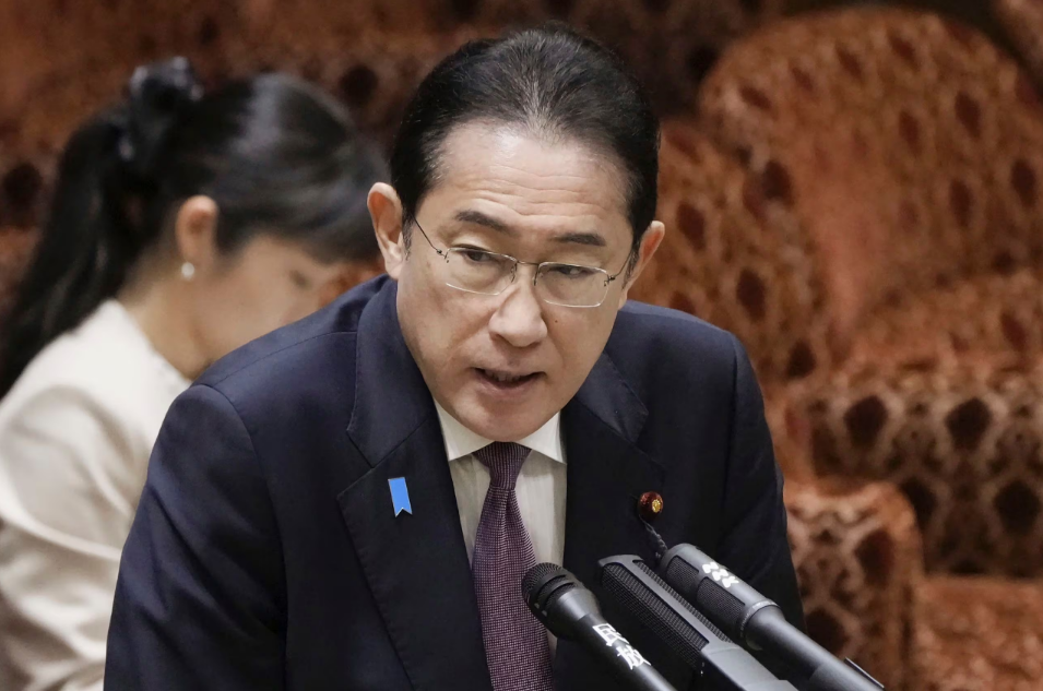 지난 18일 기시다 후미오 일본 총리가 참의원에 출석해 답변하는 모습/연합뉴스